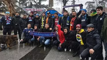 Trabzon'da tarihi gün! Dört büyük kulübün taraftarı aynı karede