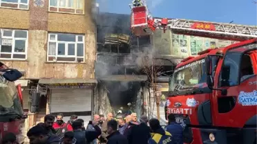 İş merkezinde çıkan yangında 5 iş yeri zarar gördü