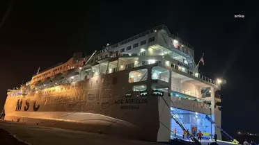 Depremzedelerin Konaklayacağı 2 Bin Kişilik Özel Yolcu Gemisi İskenderun Limanı'na Ulaştı