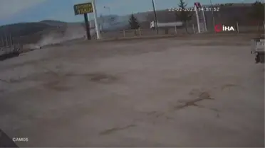 1 kişinin hayatını kaybettiği kaza güvenlik kamerasına yansıdı