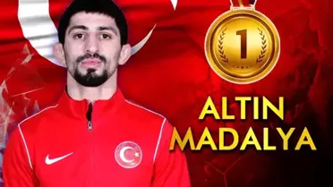 Milli güreşçi Kerem Kamal Mısır'dan altın madayla ile döndü