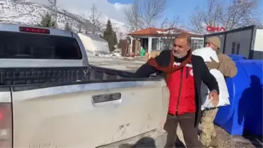 NURHAK'TAKİ DEPREMZEDE BESİCİLERE HAYVAN ÇADIRI DESTEĞİ