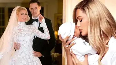 Paris Hilton... BEBEĞİ İLE İLK POZ!