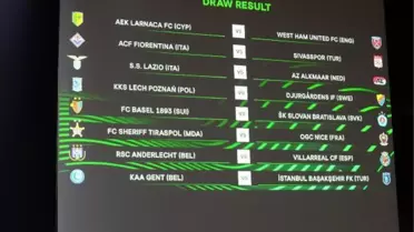 UEFA Avrupa Konferans Ligi'nde rakipler belli oldu