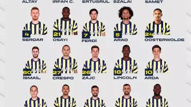 Fenerbahçe'nin, Kayserispor maçı kamp kadrosu belli oldu