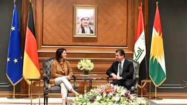 Almanya Dışişleri Bakanı Baerbock, IKBY Başkanı Barzani ile görüştü