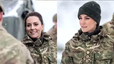 Kate Middleton... ASKERİ ÜNİFORMA ÇOK YAKIŞTI