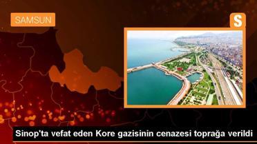 Sinop'ta vefat eden Kore gazisinin cenazesi toprağa verildi