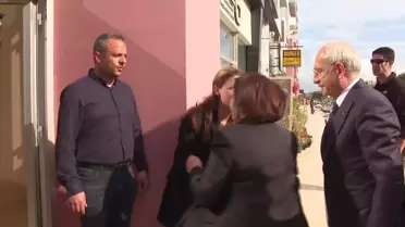 Kılıçdaroğlu, Eşi Selvi Kılıçdaroğlu ile Birlikte; Adıyaman İsias Hotel'de Hayatını Kaybedenlerin KKTC'deki Ailelerini Ziyaret Etti
