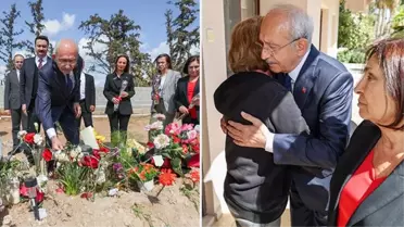 Kılıçdaroğlu, depremde kaldıkları otelde hayatını kaybeden KKTC'li genç voleybolcuların ailelerini ziyaret etti