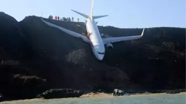 Pistten çıkan uçağın ikinci pilotu: Sağ motor geri itiş sisteminde arıza mevcuttu