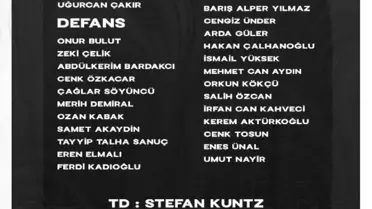 A Milli Futbol Takımı'nın aday kadrosu açıklandı