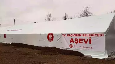 Keçiören Belediyesi deprem bölgelerine iftar çadırı kurdu
