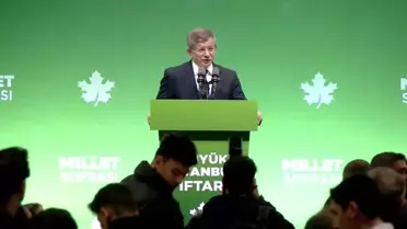 Davutoğlu: '13. Cumhurbaşkanımızla Çıktığımız Bu Yolda Milletimize Barışı, İnsan Onurunu, Sevgiyi, Muhabbeti Diğerkamlığı Vaat Ediyoruz'