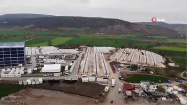 Depremin merkezi Pazarcık'ta konteyner kent kuruldu