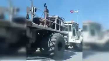 Söke Ovası'nda yabancı plakalı iş makineleri heyecan oluşturdu