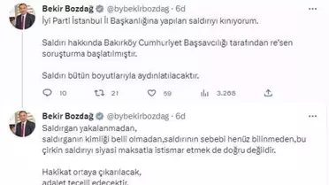 Bakan Bozdağ: Saldırı bütün boyutlarıyla aydınlatılacaktır