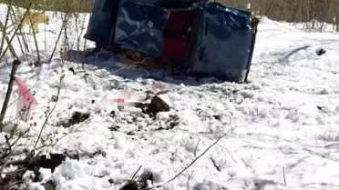 Gizli buzlanmayı fark etmedi, kayarak uçuruma yuvarlandı