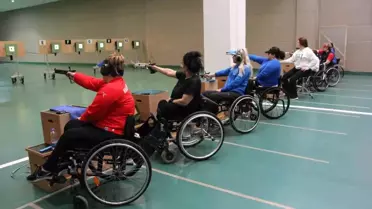 Türkiye Şampiyonası'nda 10 metre havalı tabanca ve tüfek müsabakaları yapıldı