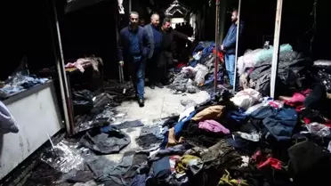 VATSO Başkanı Kandaşoğlu'ndan dükkanları yanan pazar esnafına ziyaret