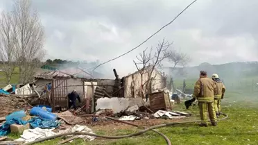 Gecekondusu yandı, gözyaşlarıyla anlattı