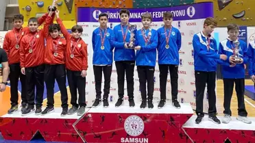 Karatay'ın trampolin cimnastik takımı 1. oldu