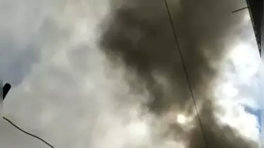 Şişli'de yangında panik anları kamerada