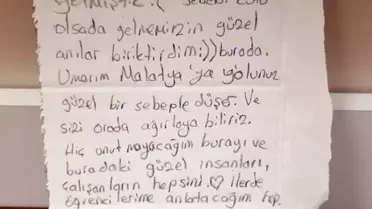 Depremzedelerin KYK yurtlarından ayrılmadan önce bıraktığı not duygulandırdı