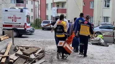Zonguldak'ta İnşaat İşçileri Elektrik Akımına Kapılarak Yaralandı