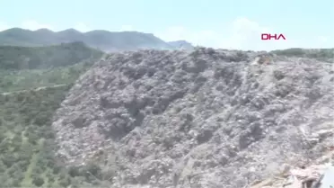 Hatay'da Ormana ve Zeytinliğe Dökülen Molozlar Ağaçlara Zarar Veriyor