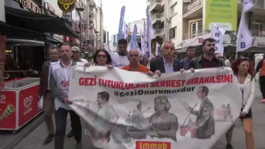 Gezi Parkı Davası tutuklamalarının 365inci günü İzmir'de protesto edildi