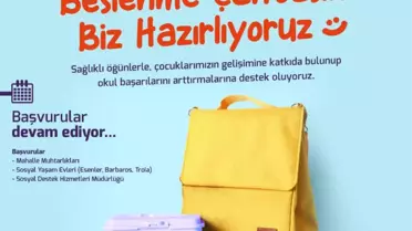 Çanakkale Belediyesi'nin 'Beslenme Saati' Uygulaması Sürüyor