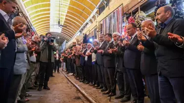 Bekir Bozdağ Şanlıurfa'da esnafın hayırlı kazanç duasına katıldı