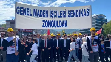 Zonguldak'ta 1 Mayıs Emek ve Dayanışma Günü kutlamaları gerçekleştirildi
