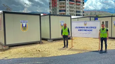 Lüleburgaz Belediyesi Depremzedeler İçin Konteyner Gönderdi