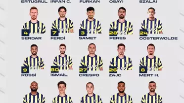 Fenerbahçe'nin Giresunspor maçı kamp kadrosu belli oldu