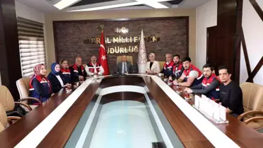 Ağrı MEB AKUB ekibine deprem çalışmaları için plaket takdim edildi
