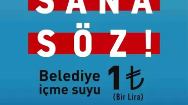 Çaycuma Belediye Başkanı Bülent Kantarcı, suyu 1 TL'ye satacağını vaat etti