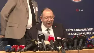 YSK Başkanı Yener: 28 Mayısta ikinci tur seçimlerinin yapılmasına karar verildi