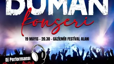 Duman, 19 Mayıs'ta Gaziemir'de Sahne Alacak