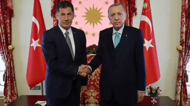 Cumhurbaşkanı Erdoğan, Ata İttifakı'nın Cumhurbaşkanı Adayı Oğan ile Dolmabahçe Çalışma Ofisi'nde Bir Araya Geldi