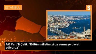 AK Parti'li Çelik: 'Bütün milletimizi oy vermeye davet ediyoruz'