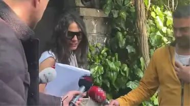 Demet Özdemir, eski eşi Oğuzhan Koç'un evinden çıkarken görüntülendi