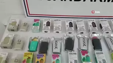 Amasya'da jandarmadan kaçak elektronik sigara operasyonu