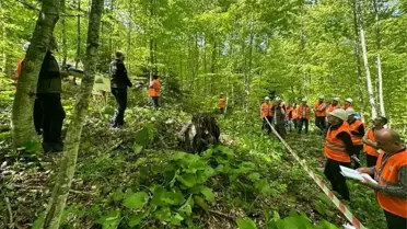 Gölyaka'da silvikültür tatbikatı yapıldı