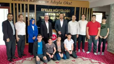 Aydın İl Müftüsü, Hafızlık Eğitimini Tamamlayan Öğrencilerle Buluştu