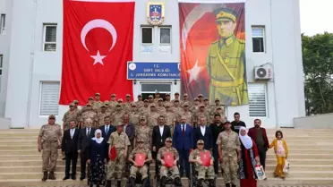 Siirt'te 5 özel birey temsili askerlik eğitimini tamamladı