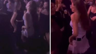 Katıldığı partide kendinden geçen Serenay Sarıkaya, süper mini eteğiyle kalça dansı yaptı