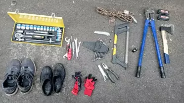 Erzurum'da kablo hırsızları yakalandı