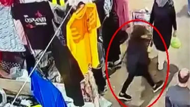 Kadın, hırsızlığa alet ettiği kız çocuğuyla birlikte çantayı çaldı